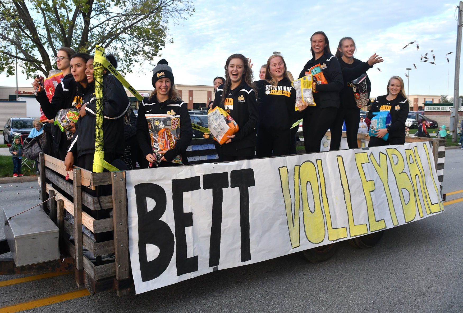 Bettendorf High School homecoming parade.